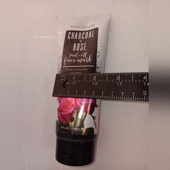 Beauty Untouched by sj creations Charcoal + Rose peel-off face mask 8oz - Picture 5 of 8